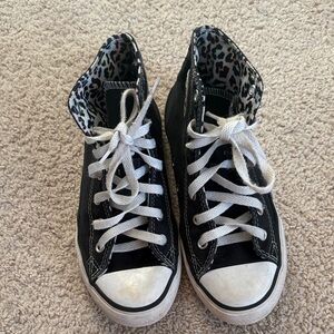 Kids High-Top Black Sneakers